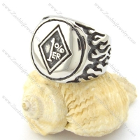 1%er stainless steel casting biker rings r001208