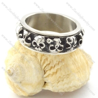 stainless steel skull wedding bands r001206