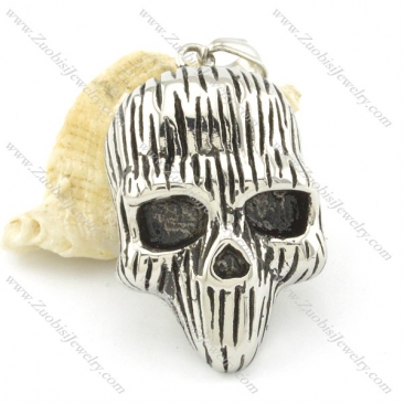 stainless steel skull pendant p001464