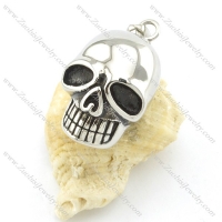 stainless steel skull pendant p001461