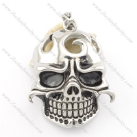 stainless steel skull pendants p001394