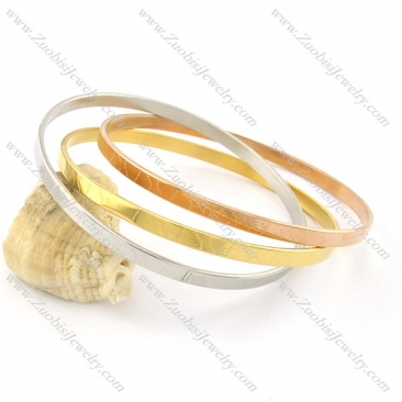 stainless steel plating rings bangles b001813