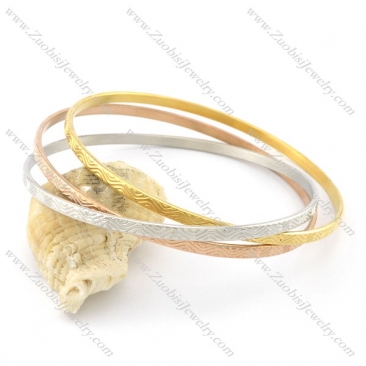 stainless steel plating rings bangles b001809