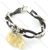 leather and stainless steel bracelets b001786