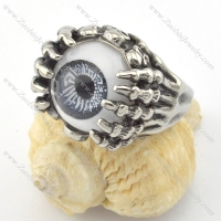 unique grey evil eye ghost claw ring r001196