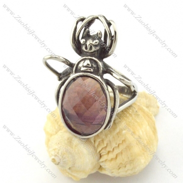 Bettle Ring with facted stone r001150