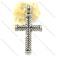 stainless steel casting cross pendant p001371