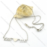 KISS ME pendant necklace n000458