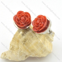 stainless steel special earring e000728