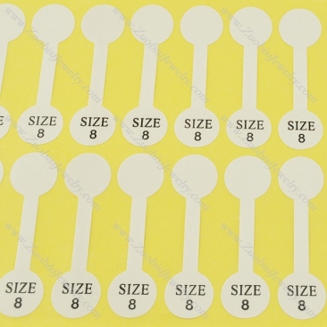 size labels for rings size 8 pa0041