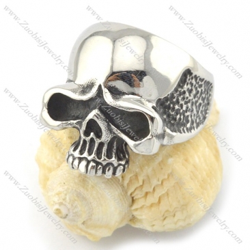 punk skull ring for biker r001147