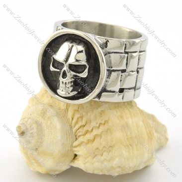 mens skull band ring r001140