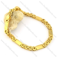 230*6mm gold finishing stainless steel bracelet b001561