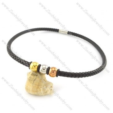 leather necklace n000442