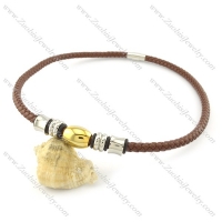 leather necklace n000439