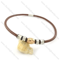 leather necklace n000437