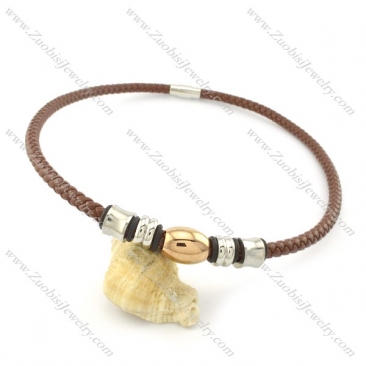 leather necklace n000437