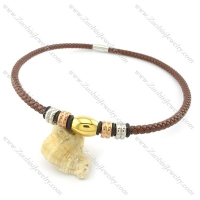 leather necklace n000435