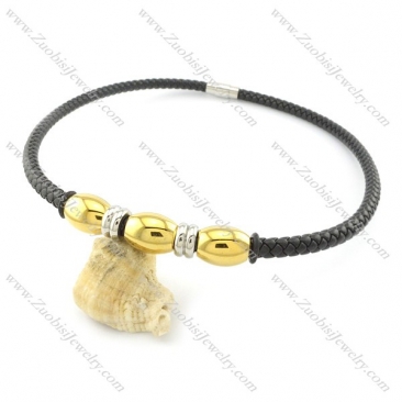 leather necklace n000428