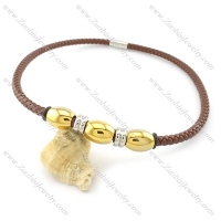 leather necklace n000429