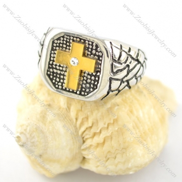 golden cross ring r001554