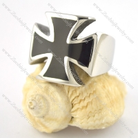 black epoxy cross ring r001558