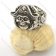 cowboy skull wearing a cap ring r001573