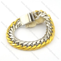 two tones casting bracelet in 15.5mm wide b002204