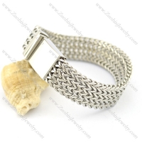 4 layers square chain bracelet with 16mm wide casting buckle b002233