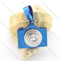 blue plating camera pendant p001602