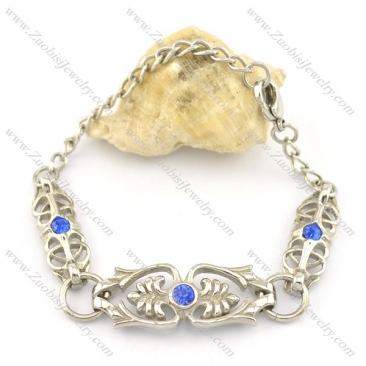 Sapphire stainless steel leisure fashion bracelet b002350