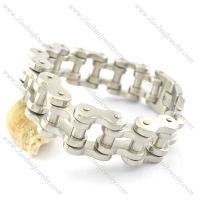 22mm wide all matte finish bike link chain bracelet for heavy and strong man bikers b002357