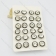 black stainless steel post earring with clear zircon e000888