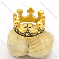 antique gold plating crown ring r001650