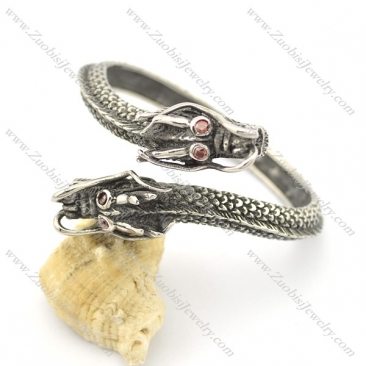 two dragon heads on both ends of bangle b002507