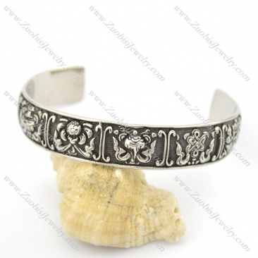 flower wide bangle b002543