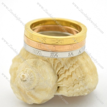 cheap 3 tones cutting ring for modern women r001707
