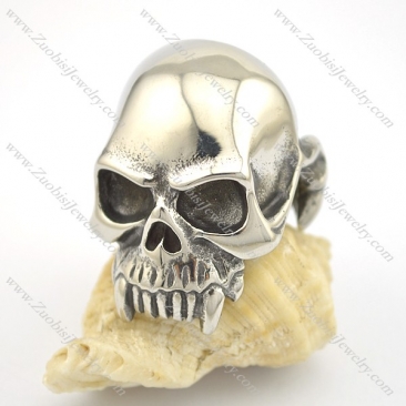 bald bloodsucker skull ring r001744
