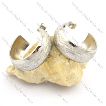 big pierced earrings with wide of 9mm e000896