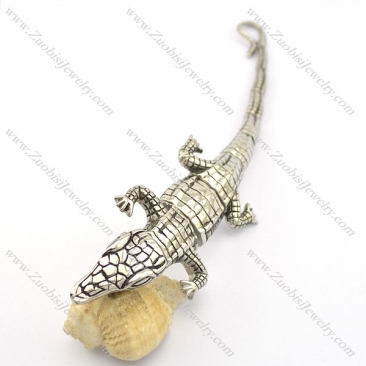 crocodile bracelet in stainless steel b002559