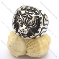 Tiger Head Round Ring r001916