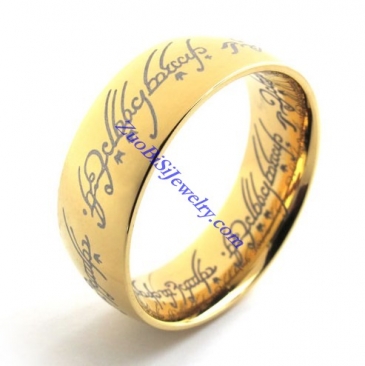 18K Gold Plated The Lord of the Rings In 316L Stainless Steel men women JR430005