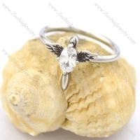 clear zircon 2 wings womens ring r002073