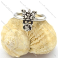 crown skull head ring for lady r002085