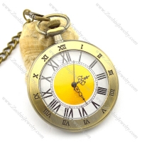 47mm round vintage Roman numerals pocket watch pw000416