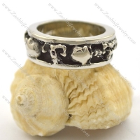 small finger skull band ring r002109