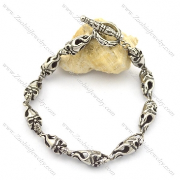 10 fire skulls bracelets for women b002771