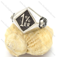 stainless steel 1 percent er biker ring r002124