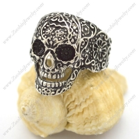 Sugar Skull Ring in Stainless Steel r002155