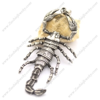 Big Stainless Steel Scorpion King Pendant p002092